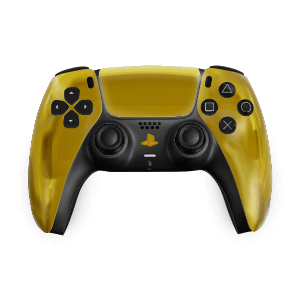 Honey Glow PS5 Controller mit honigglänzendem Design - Exklusives Design von Connoble
Luxuriöser PS5 Controller Honey Glow in Nahaufnahme - Handgefertigt in Deutschland
PS5 Controller Honey Glowl mit glänzender Oberfläche - Exklusives Design für anspruchsvolle Gamer