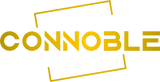 Connoble logo in bold yellow font with a creative design, symbolizing innovation and modern branding.